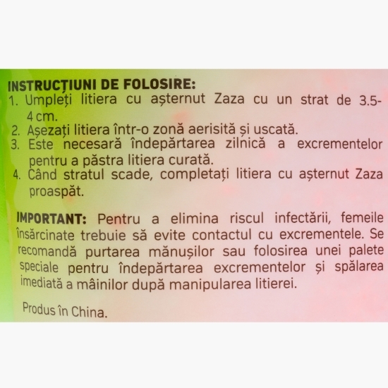 Așternut igienic pentru pisici Silicat, floral, 3.8l