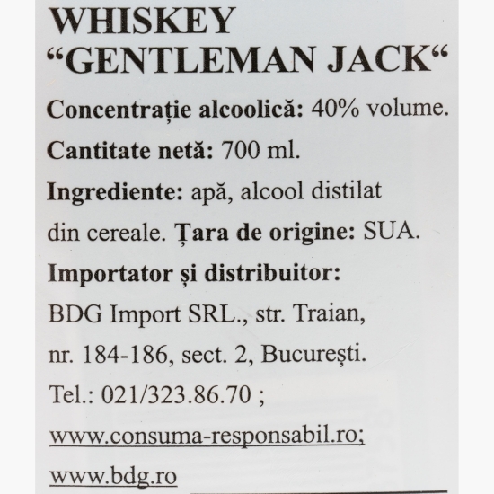 Whiskey Gentleman Jack, 40%, 0.7l + 2 pahare