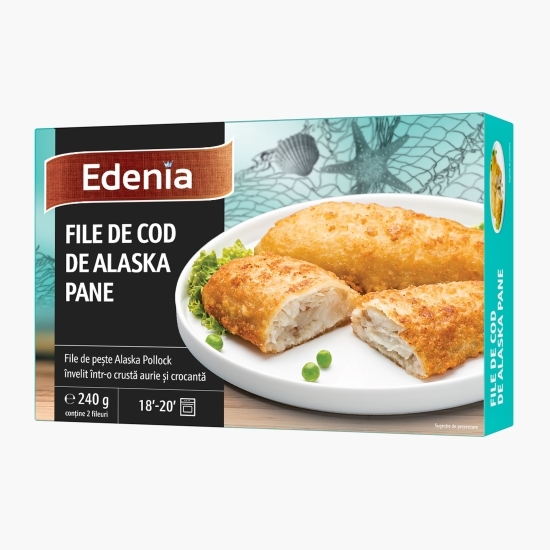 File de cod de Alaska pane 240g