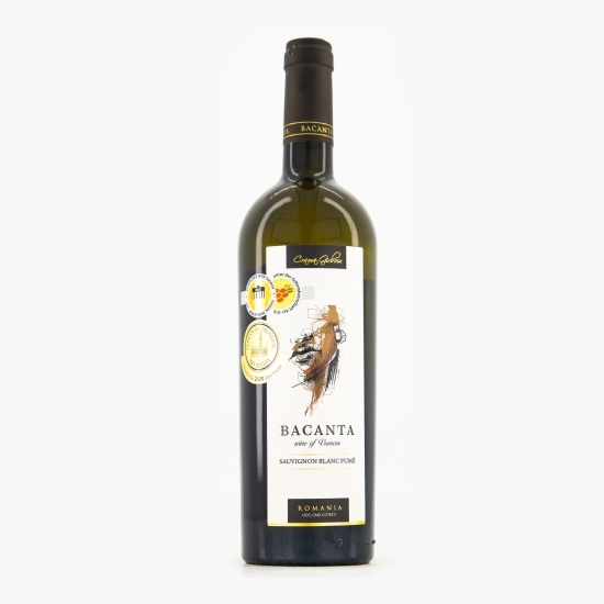 Vin alb sec Bacanta Sauvignon Blanc Fume, 14%, 0.75l