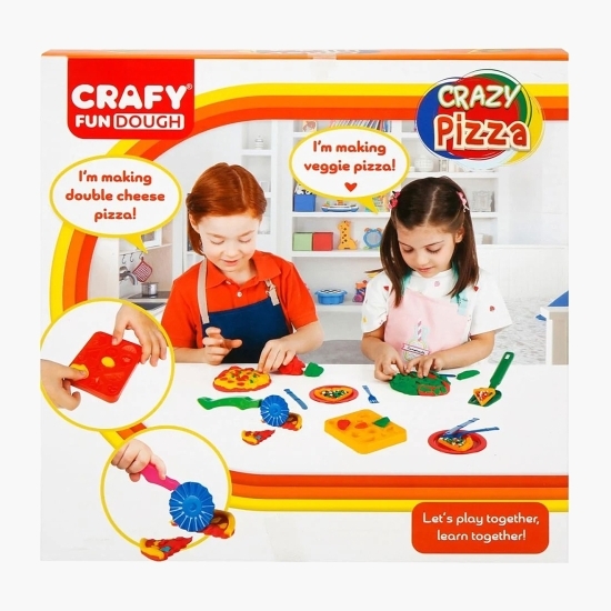 Set plastilină cu accesorii pentru pizza, +3 ani