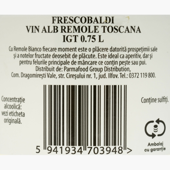 Vin alb sec Rèmole Toscana, 12%, 0.75l