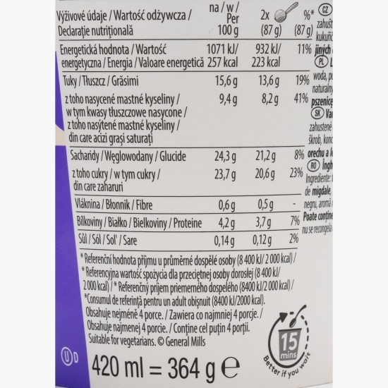 Înghețată cu vanilie cu sos de afine și bucăți de macaron 420ml