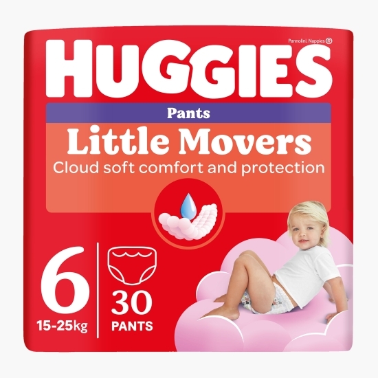 Chiloței Little Movers Jumbo (nr. 6) Girl,15-25 kg, 30 buc.