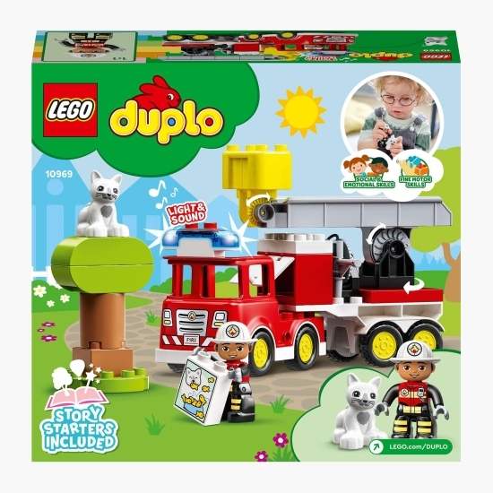 Camion de pompieri pentru salvare, 10969 Duplo, +2 ani