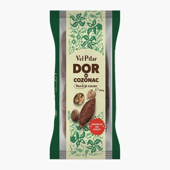 Cozonac de post cu nucă și cacao 500g