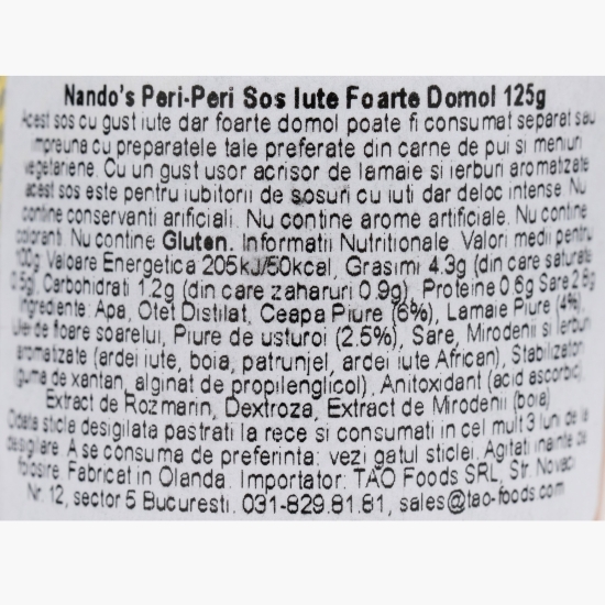 Sos Peri-Peri cu lămâie și ierburi, extra domol 125g