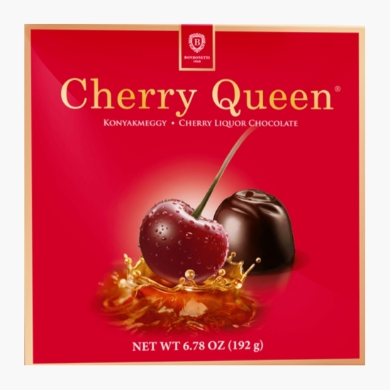 Praline de ciocolată cu lichior și vișine Cherry Queen 192g