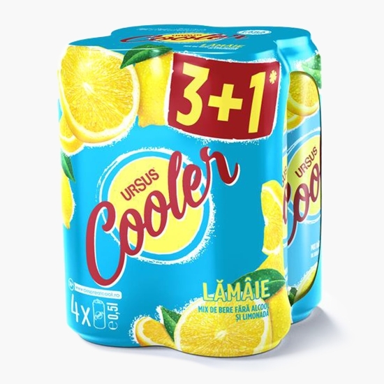 Bere fără alcool lămâie doză 4x0.5l (3+1)