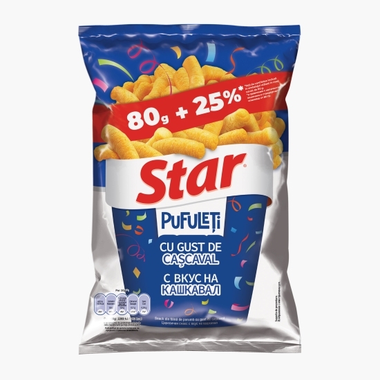 Snacks cu aromă brânză 80g + 20g