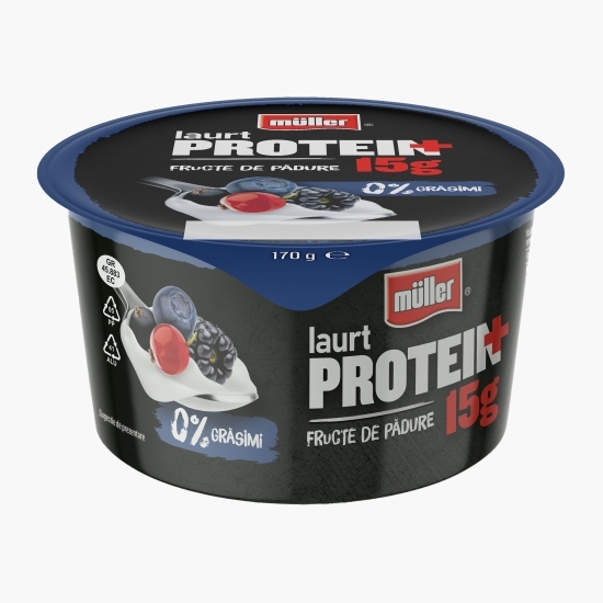 Iaurt Protein + cu fructe de pădure, 0% grăsimi, 170g