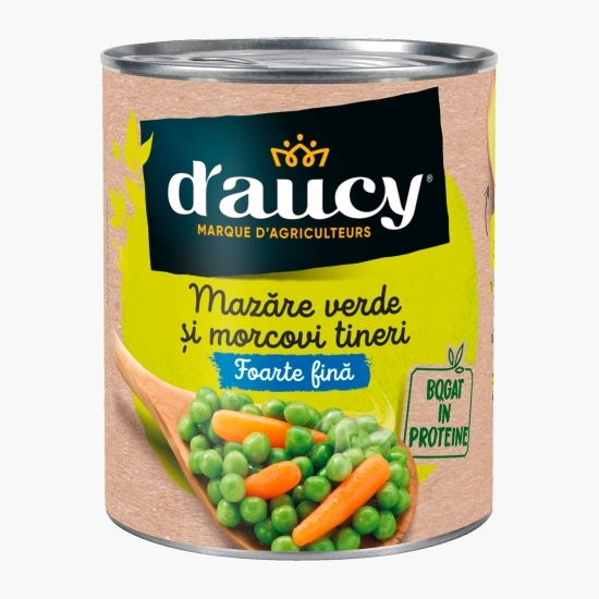 Mazăre verde cu baby morcovi 400g