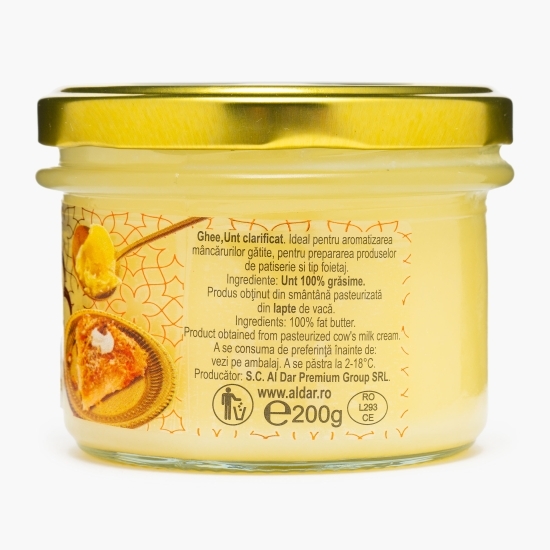 Unt clarifiat Ghee 100% grăsime 200g