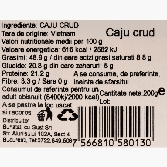 Caju crud 200g