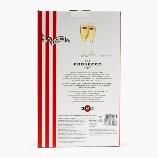 Vin spumant Prosecco, 11.5%, 0.75l + pahar