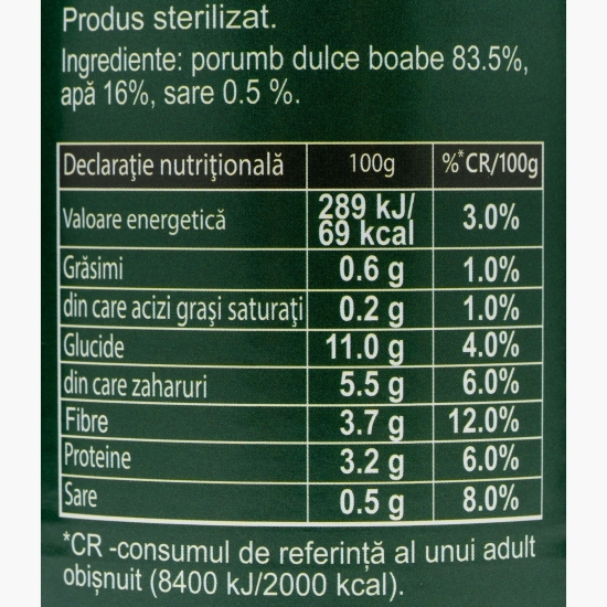 Porumb dulce 425ml