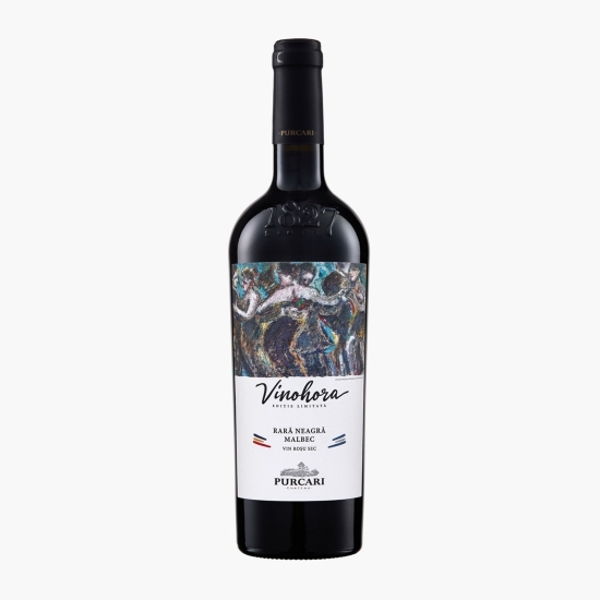 Vin roșu sec Rară Neagră & Malbec, 13%, 0.75l