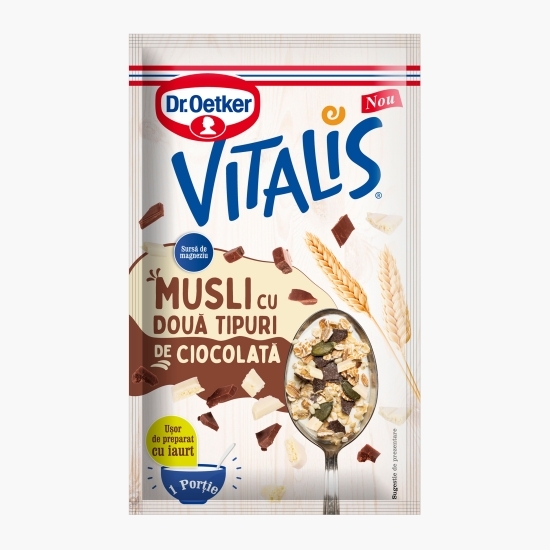 Musli Vitalis cu două tipuri de ciocolată 40g