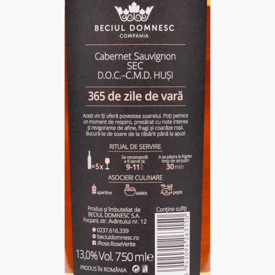 Vin rose sec Cabernet Sauvignon, 13%, 0.75l