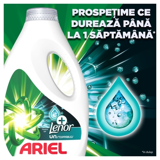 Detergent de rufe lichid Touch of Lenor Unstoppable, 70 spălări, 3.5l