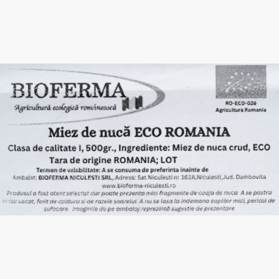 Miez de nucă eco România 500g