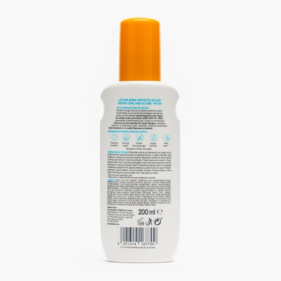 Spray cu protecție solară Kids Sensitive, SPF 50, pentru copii, 200ml