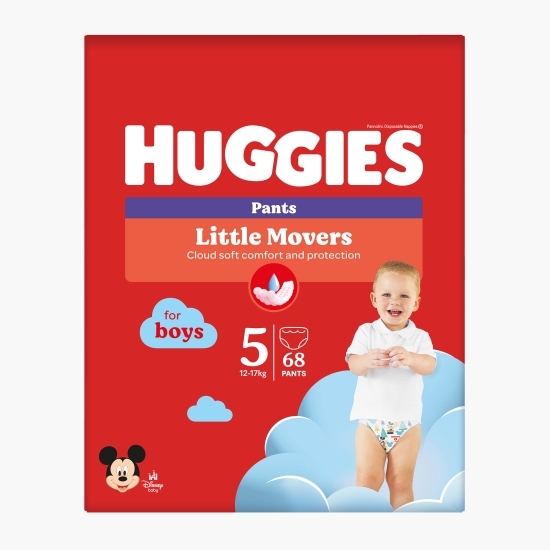 Chiloței Little Movers Box (nr. 5) Boy, 12-17 kg, 68 buc.