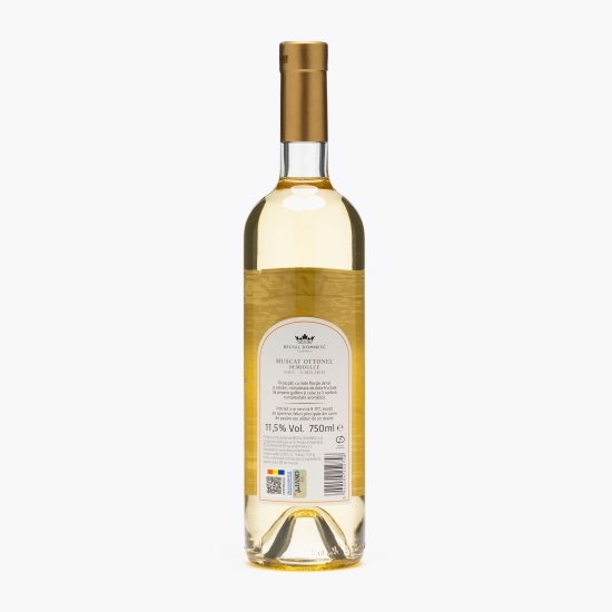 Vin alb demidulce Muscat Ottonel, 11.5%, 0.75l