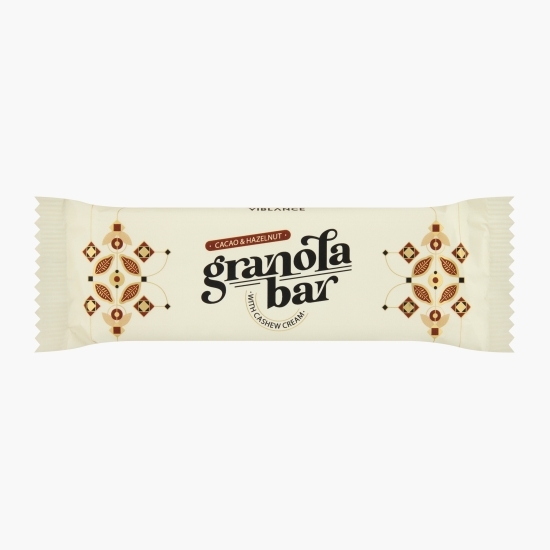 Baton granola cu cacao și alune de pădure 55g