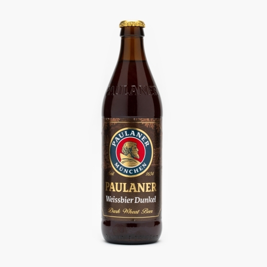 Bere brună nefiltrată Weissbier Dunkel sticlă 0.5l