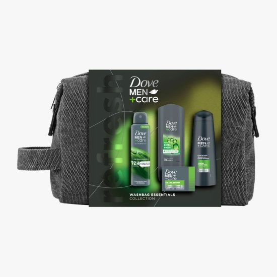 Set cadou Men+Care: deodorant spray Extra Fresh 150ml & gel de duș Extra Fresh 250ml & săpun cremă Extra Fresh 90g & șampon Clean Fresh 250ml