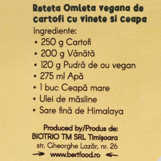 Alternativă vegetală la ou eco Vegan egg 100g