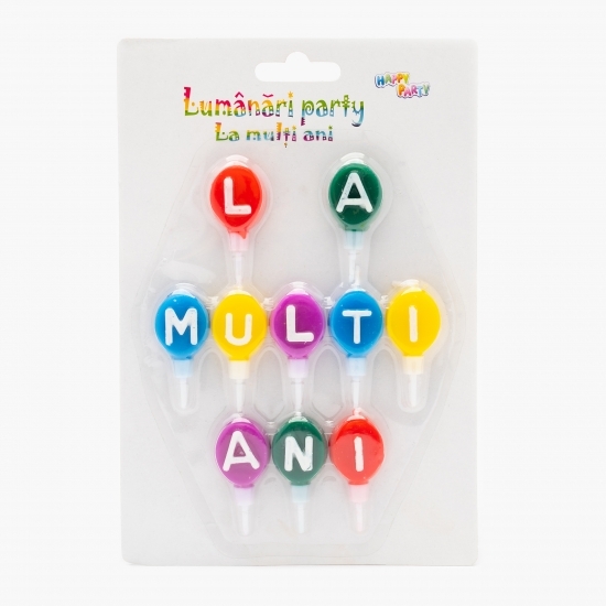 Lumânări party „La mulți ani”