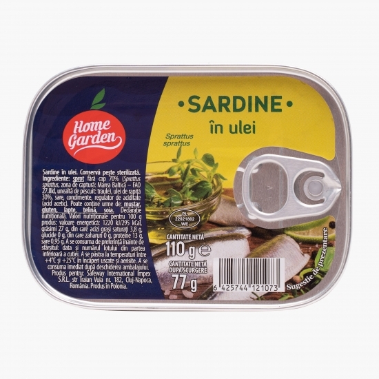 Sardine în ulei 110g