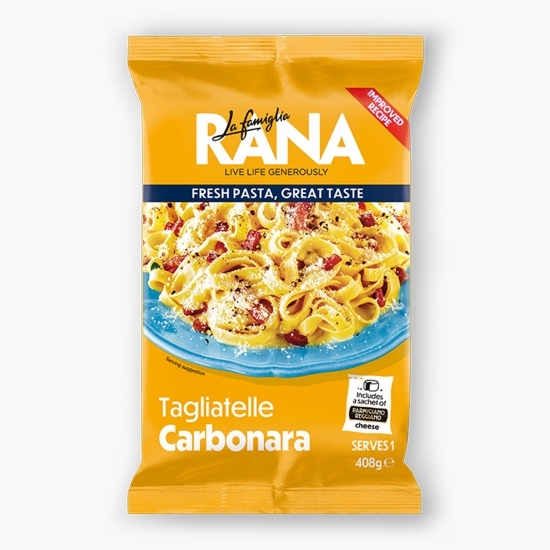 Paste tagliatelle cu sos carbonara și parmezan 408g