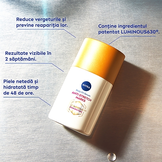 Ulei de corp anti-vergeturi Luminous630, 100ml 