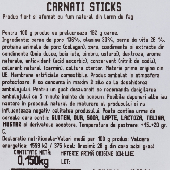 Cârnați Sticks 150g