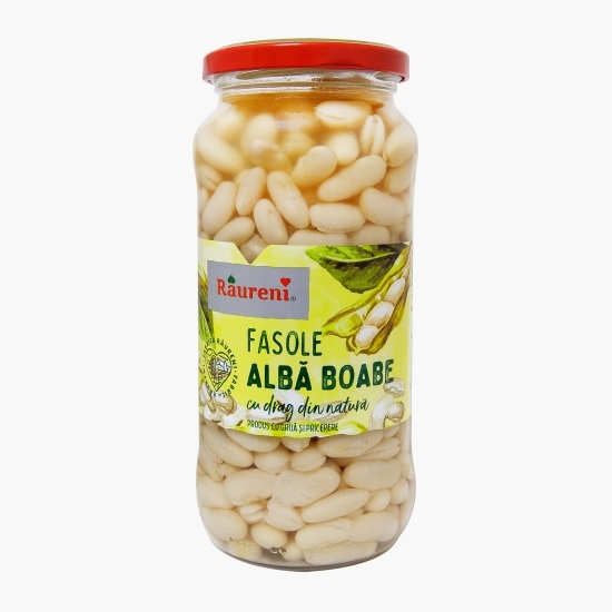 Fasole albă boabe 580g 