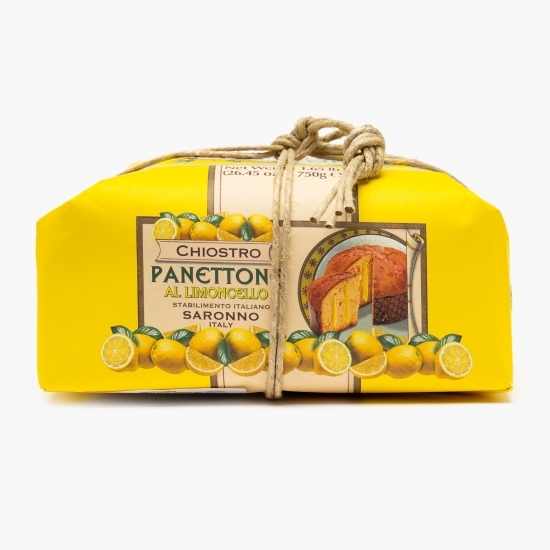 Panettone cu cremă de lichior limoncello și bucăți de lămâie confiate 750g