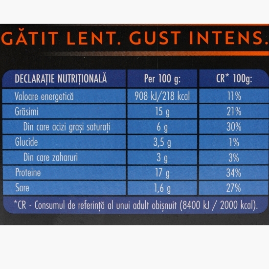 Coaste de porc în sos BBQ cu miere, gătite lent 750g