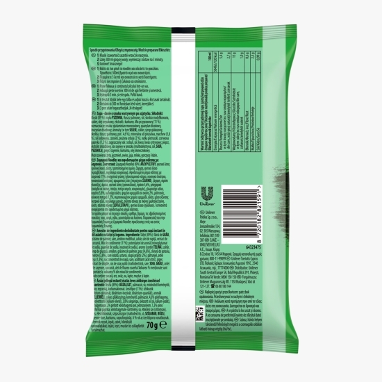 Tăiței noodles instant cu legume 70g