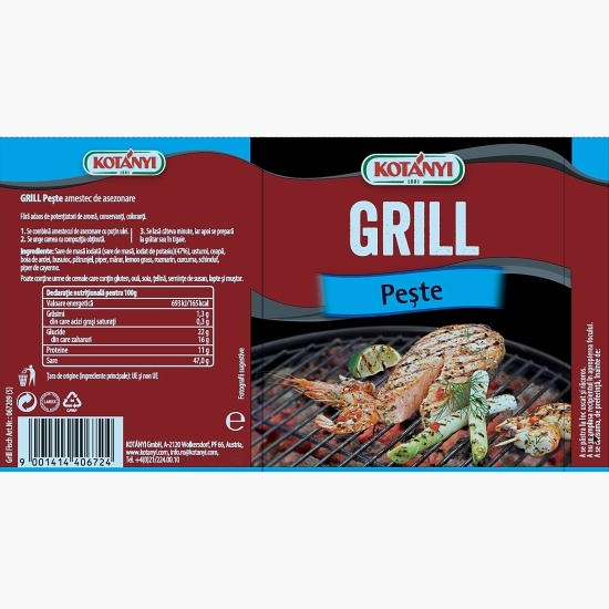 Amestec de asezonare pentru pește Grill 80g