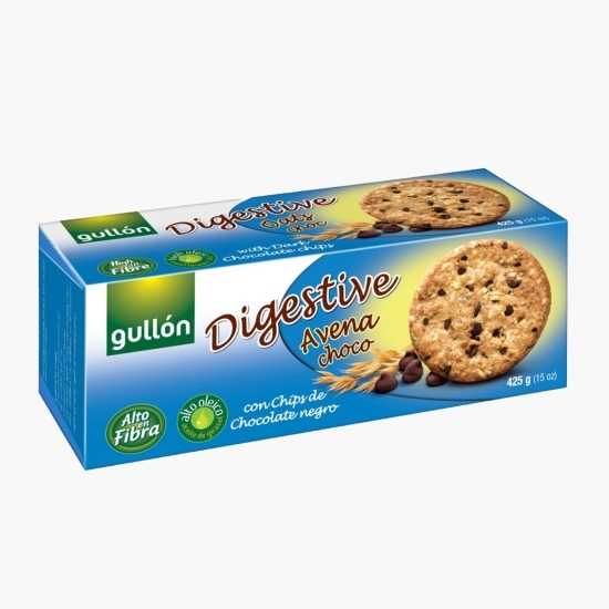 Biscuiți digestivi cu chipsuri de ciocolată neagră 425g