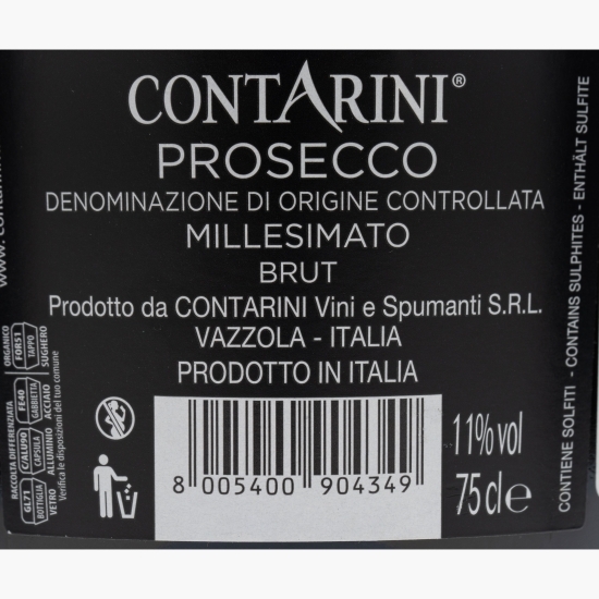 Vin spumant Prosecco Millesimato, alc. 11%, 0.75l