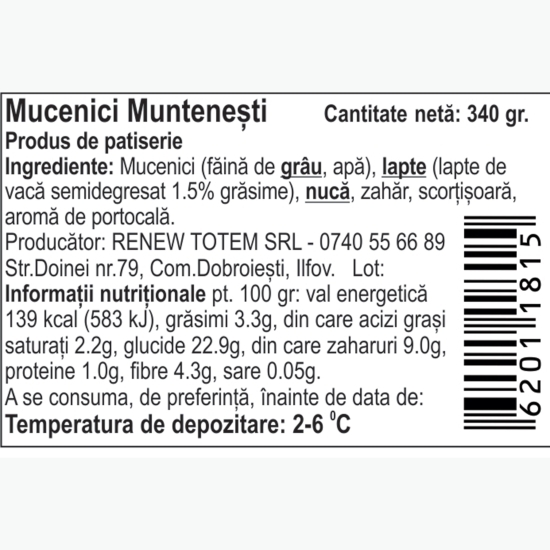 Mucenici muntenești 340g