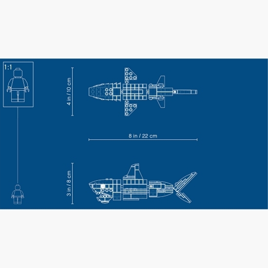 Creaturi marine din adâncuri Creator 3 in 1, +7 ani