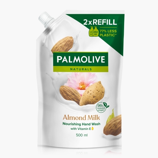 Rezervă săpun lichid Naturals Almond Milk, refill 0.5l