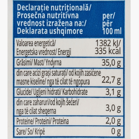 Smântână lichidă UHT 35% grăsime 200ml