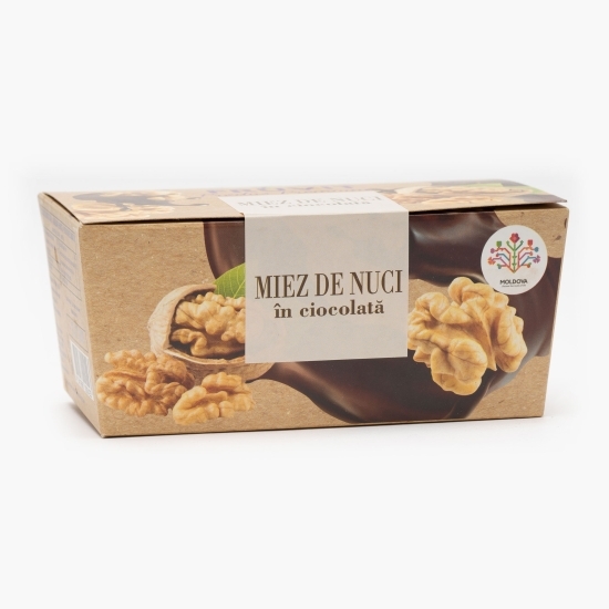 Miez de nuci în ciocolată neagră 100g