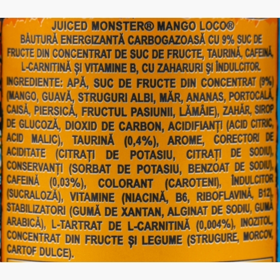 Băutură energizantă mango Loco 0.5l